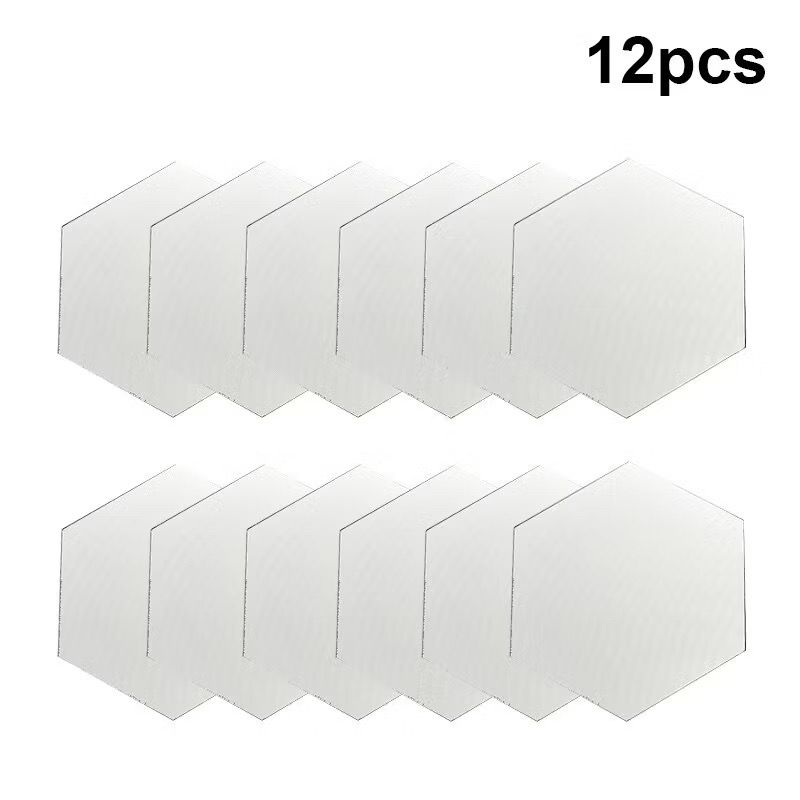12pcs/1set Adesivos De Parede De Espelho 3D Adesivo De Vinil