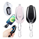 KIT Chaveiro Power Bank Portátil 1500mAh
