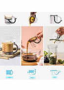 Copo de medição ajustável 4 em 1, copo de medição multifuncional com base de vedação estilo raspador, copos de cubo para cozinhar