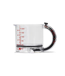 Copo de medição ajustável 4 em 1, copo de medição multifuncional com base de vedação estilo raspador, copos de cubo para cozinhar