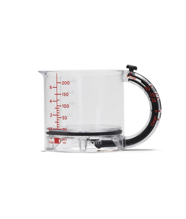 Copo de medição ajustável 4 em 1, copo de medição multifuncional com base de vedação estilo raspador, copos de cubo para cozinhar