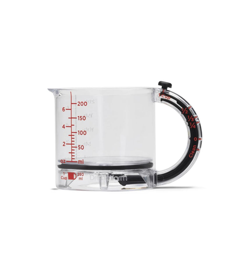 Copo de medição ajustável 4 em 1, copo de medição multifuncional com base de vedação estilo raspador, copos de cubo para cozinhar