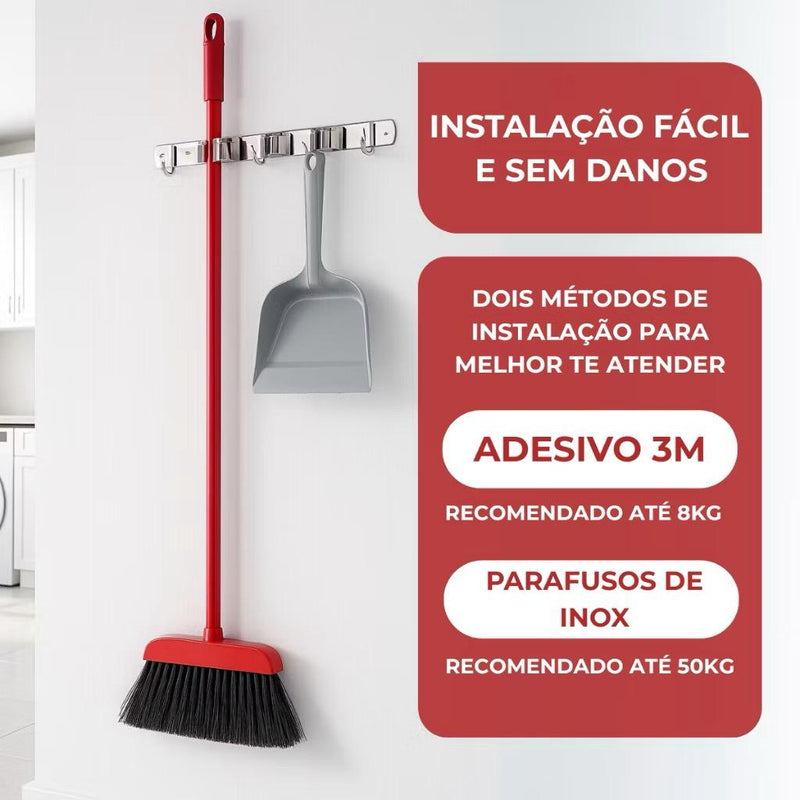 Suporte Vassoura Organizador