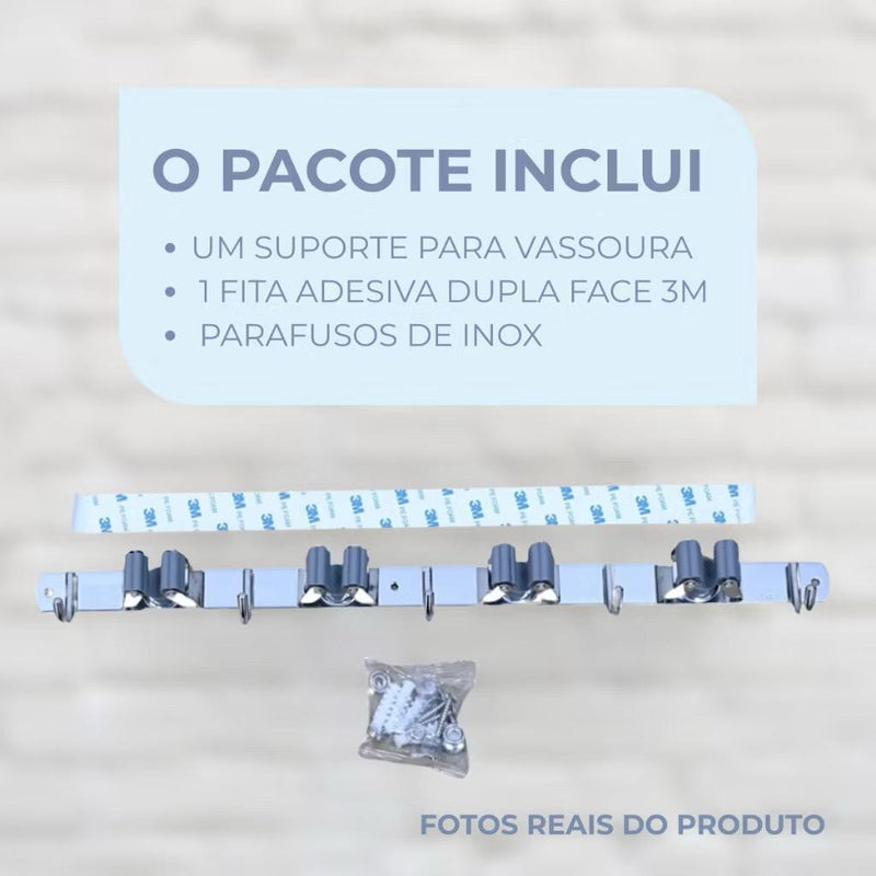 Suporte Vassoura Organizador