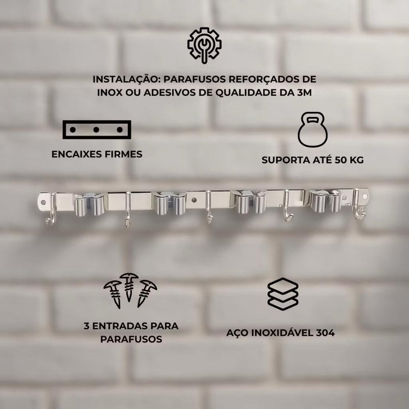 Suporte Vassoura Organizador