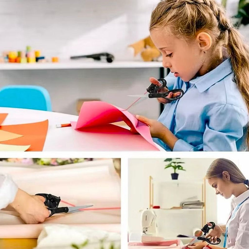 Tesoura com Mira Guia a Laser Para Cortes Precisos - FRETE GRÁTIS!