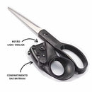 Tesoura com Mira Guia a Laser Para Cortes Precisos - FRETE GRÁTIS!