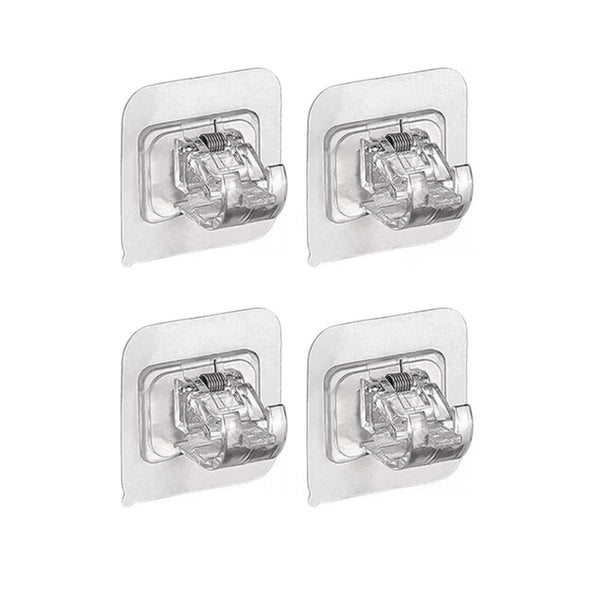 Suporte Cortina Varão Dupla Face adesivo 4pçs