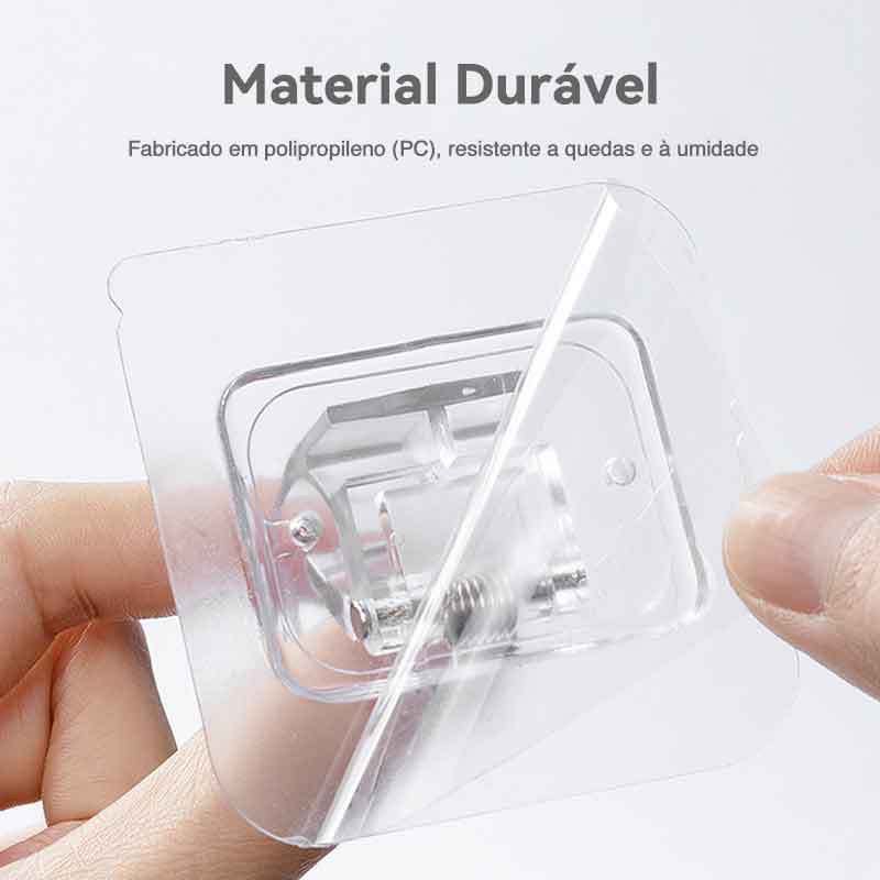 Suporte Cortina Varão Dupla Face adesivo 4pçs