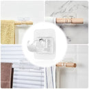 Suporte Cortina Varão Dupla Face adesivo 4pçs