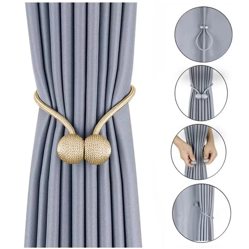 Kit 2 Enfeites De Cortina Prendedor