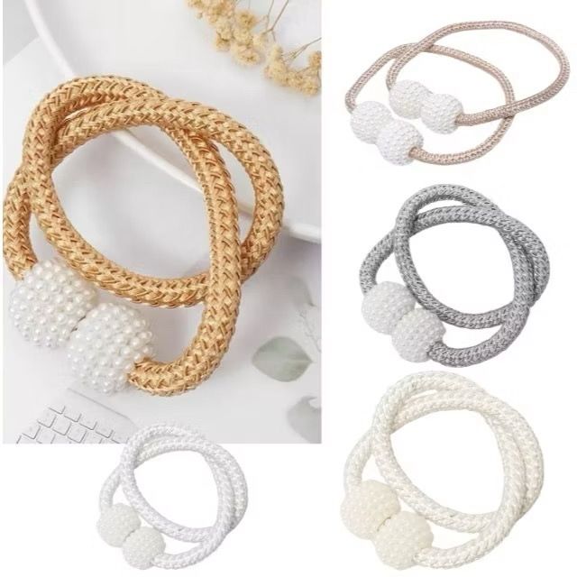 Kit 2 Enfeites De Cortina Prendedor