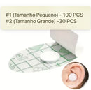KIT 100 peças de Adesivo Impermeável Orelha - FRETE GRÁTIS
