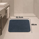 Tapete para Banheiro 3 Peças Pelúcia Algodão Macio Antiderrapante Rosa Preto Marfim Branco Cinza