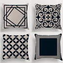 Kit Com 04 Capas Para Almofadas Decorativas Ideal Para Decoração de Quarto e Sala com Zíper