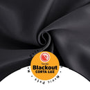 Cortina Blackout Para Quarto Sala Cozinha PVC Corta 100% Luz 2,80 Largura X 2,30 Altura Grande