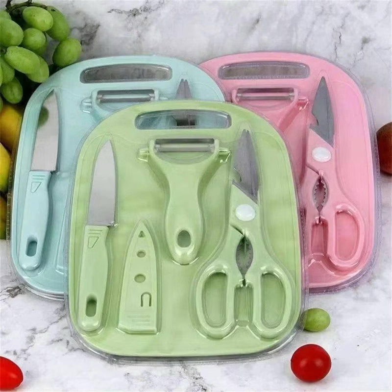 Kit Descascador Fatiador Inox Legumes Frutas Dupla Lâmina + FRETE GRÁTIS