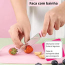 Kit Descascador Fatiador Inox Legumes Frutas Dupla Lâmina + FRETE GRÁTIS