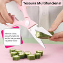 Kit Descascador Fatiador Inox Legumes Frutas Dupla Lâmina + FRETE GRÁTIS