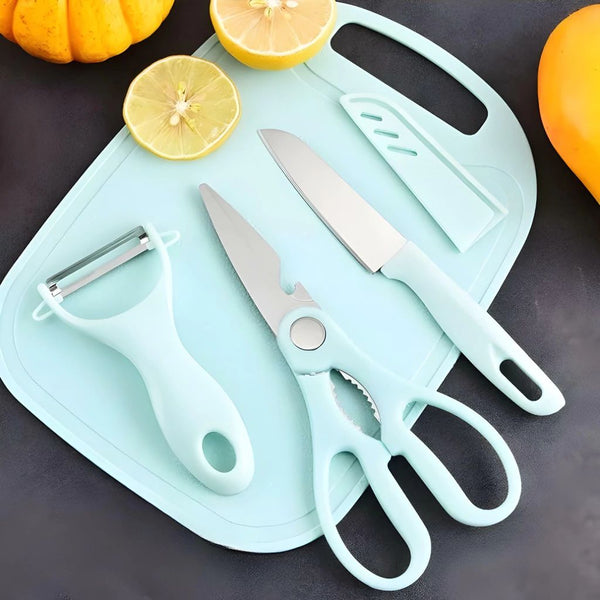 Kit Descascador Fatiador Inox Legumes Frutas Dupla Lâmina + FRETE GRÁTIS