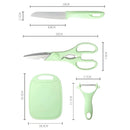 Kit Descascador Fatiador Inox Legumes Frutas Dupla Lâmina + FRETE GRÁTIS