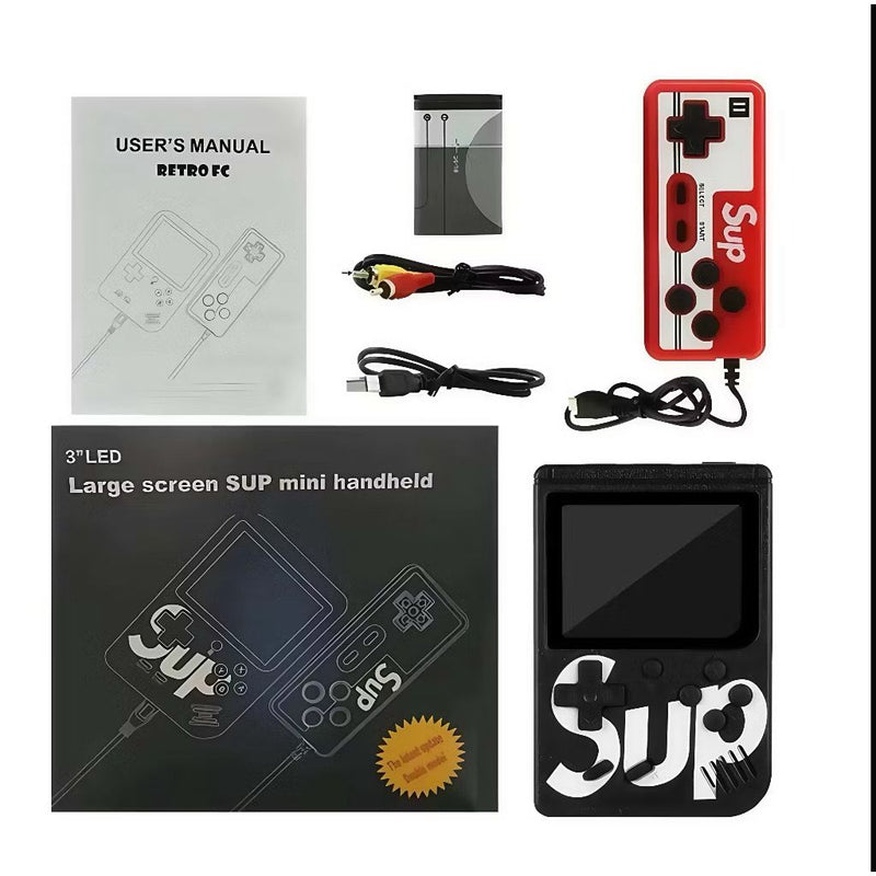 Mini Vídeo Game Clássico 400 Jogos Mini 2 Player vídeo game retro Com Controle