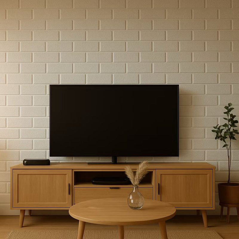 Kit de Placas PVC Revestimento 3D Decoração Para Parede