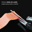 Tesoura com Mira Guia a Laser Para Cortes Precisos - FRETE GRÁTIS!