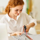 Tesoura com Mira Guia a Laser Para Cortes Precisos - FRETE GRÁTIS!