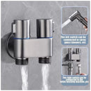 Chuveirinho Kit Banheiro Ducha Higiênica Com Registro Torneira Dupla em Aço Inox 304 Para Banheiro Lavabo Aço