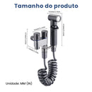 Chuveirinho Kit Banheiro Ducha Higiênica Com Registro Torneira Dupla em Aço Inox 304 Para Banheiro Lavabo Aço