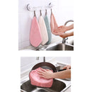 10 pcs Toalhas de Prato Macias Reutilizáveis Absorventes para Uso Doméstico com Limpeza de Velo de Coral