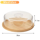 Jogo Café da Manhã e Tarde Bambu Itens de Cozinha Jarra Chaleira Pote de Vidro Porta Frios Boleira