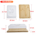 Jogo Café da Manhã e Tarde Bambu Itens de Cozinha Jarra Chaleira Pote de Vidro Porta Frios Boleira