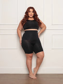 Bermuda Cinta Shorts Plus Size Até 54 Modeladora Feminina Alta Compressão Reduz Medidas Cós-Alto