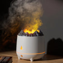 Umidificador de Ar Vulcão com Luz de Chama e Aromaterapia 400ml