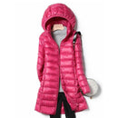 Jaqueta Longa Forrada Pluma de Ganso.