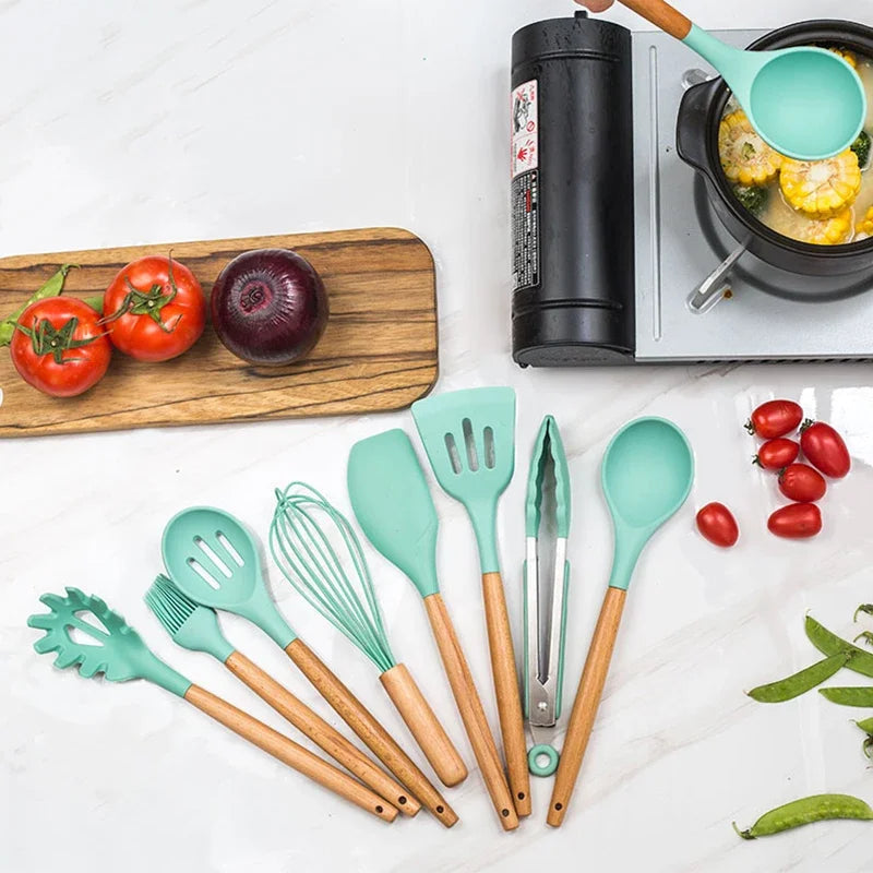 12 pcs Conjunto Premium Utensílios Cozinha Sempre Acessível