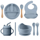 Kit Introdução Alimentar Silicone 9 Peças