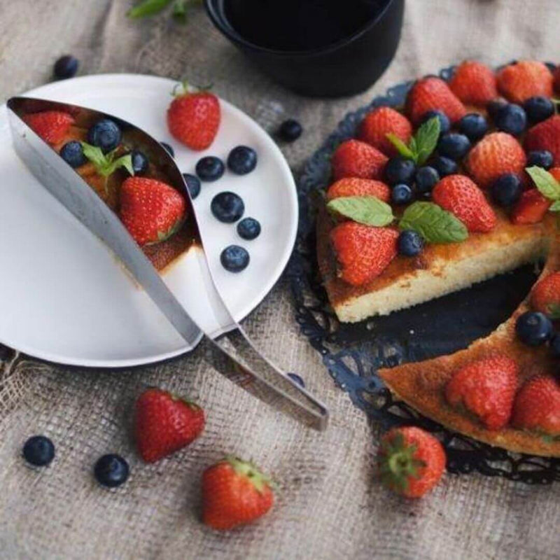 Fatiado de Bolo Inoxidável Sempre Acessível