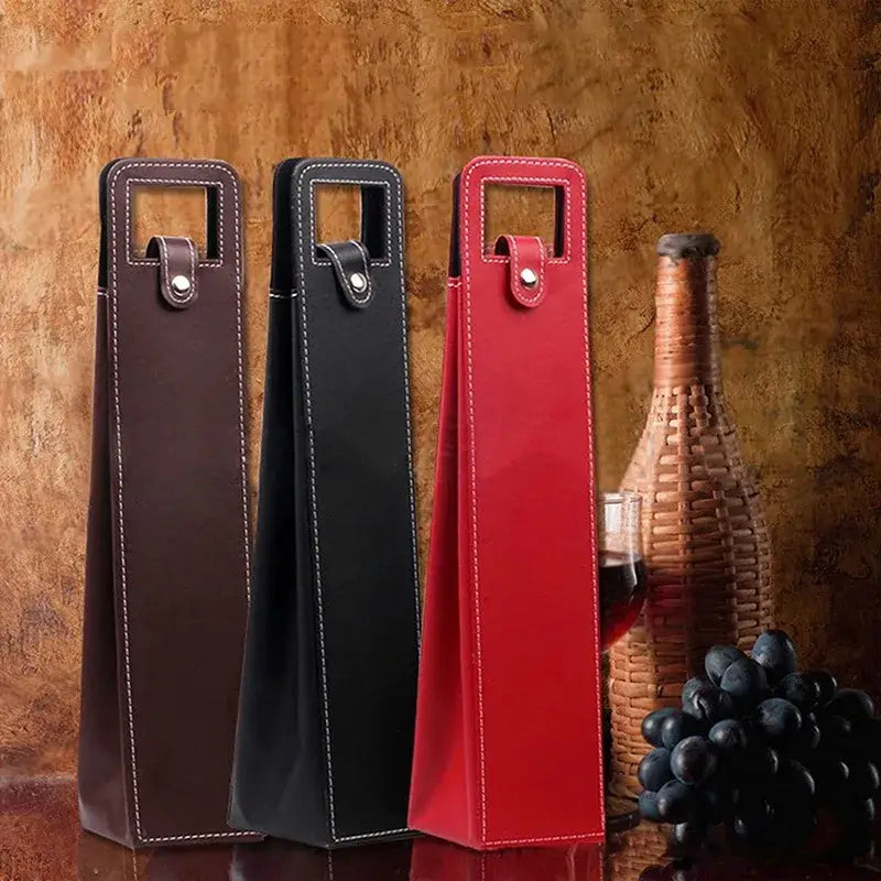 Bag de Vinho Universal Couro - Sempre Acessível