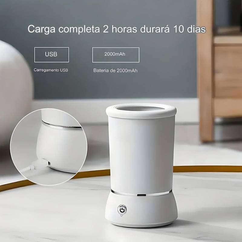 Lava-Patas Elétrico USB Recarregável para Pets