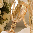 Jogo de 6 Taças de Vidro Diamond Transparente Ambar Furta Cor Verde Azul Fume Bico De Jaca 300ml