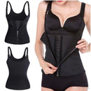 Cinta Modeladora Feminina com Zíper - Cintura Dupla de Compressão Ajustável para Redução Abdominal e Suporte com Alça