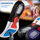 Palmilha Ortopédica Esporão de Calcâneo e Fascite – Reduz Dores nos Pés Azul