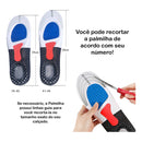 Palmilha Ortopédica Esporão de Calcâneo e Fascite – Reduz Dores nos Pés Azul