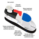 Palmilha Ortopédica Esporão de Calcâneo e Fascite – Reduz Dores nos Pés Azul