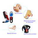 Palmilha Ortopédica Esporão de Calcâneo e Fascite – Reduz Dores nos Pés Azul