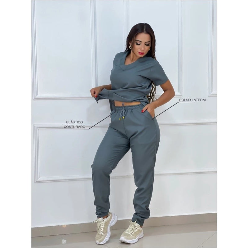 Pijama Cirúrgico Scrub Roupa Privativa Hospitalar - Unissex