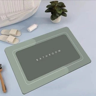 Tapete de Banheiro Super Absorvente Secagem Rápida Chuveiro 38x58CM